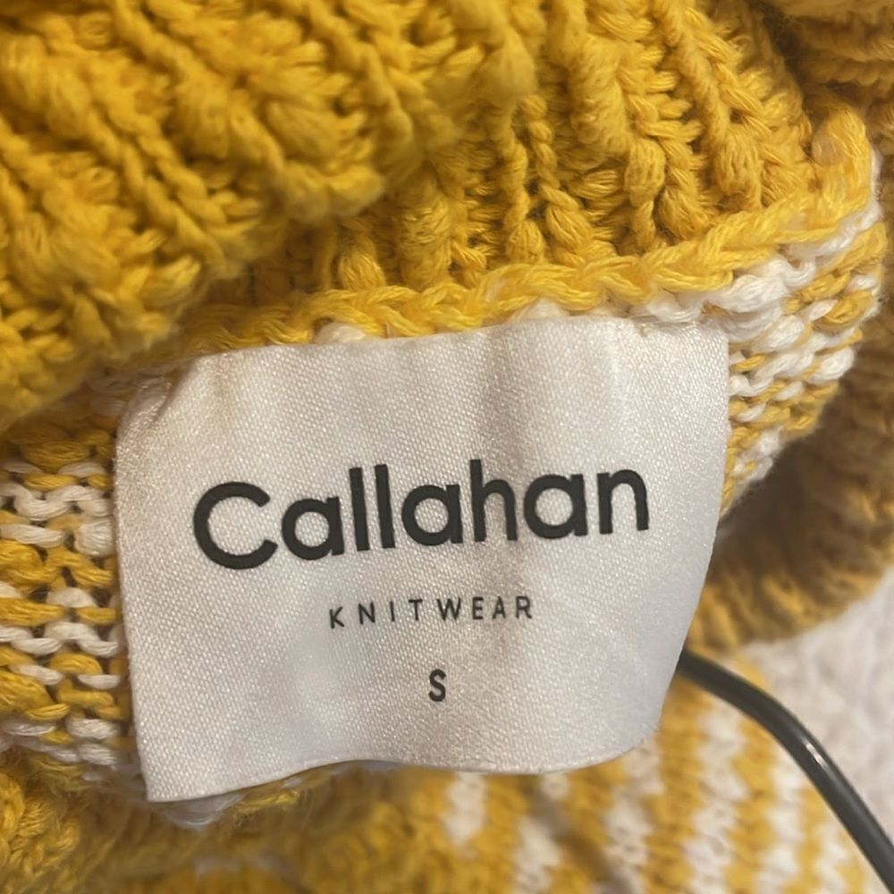 REVOLVE Callahan Gold & White Striped Sleeveless Turtleneck Liv Sweater - Picture 8 of 8